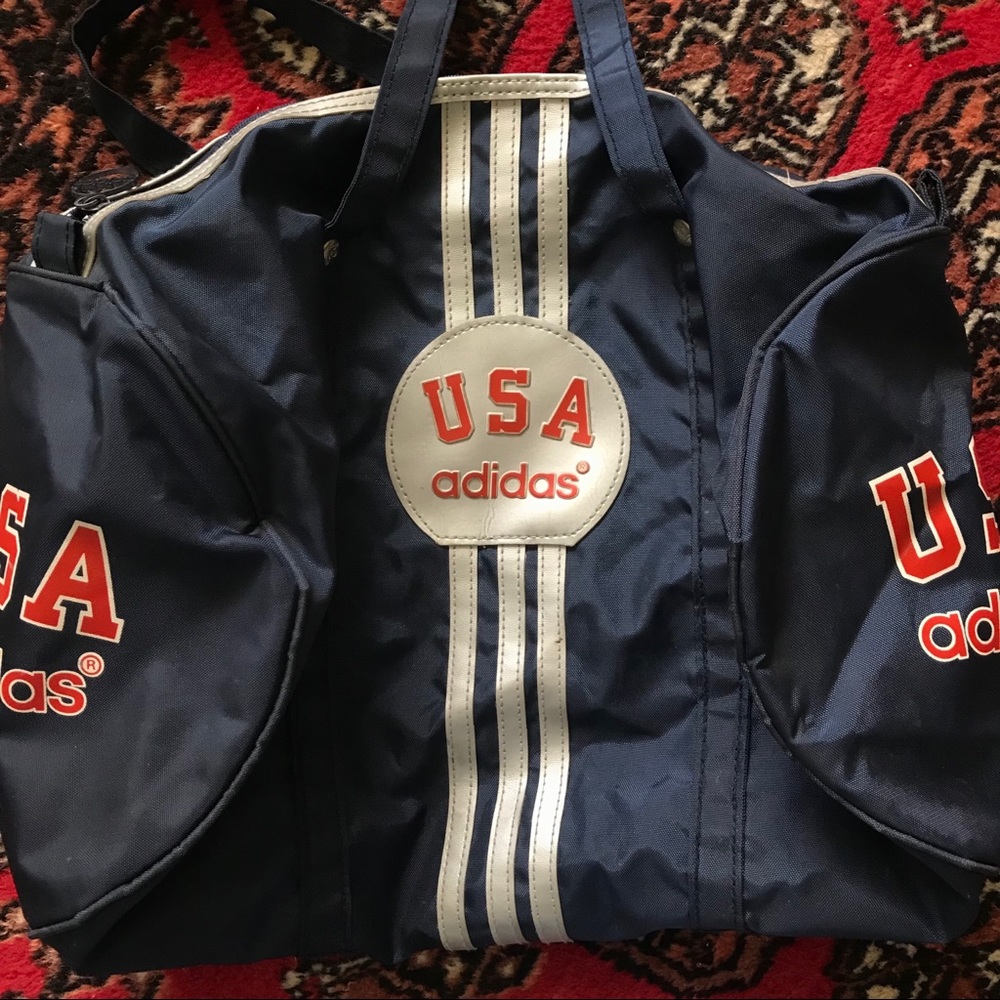 SOLD Vintage Adidas USA Duffel Bag - Picture 2 of 8
